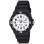 Casio – Montre pour hommes cadran blanc chiffres noirs – Bracelet en silicone noir – MRW-200H-7BVDF