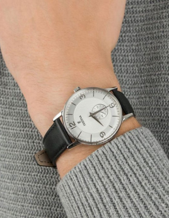 Festina – Argentée – Petite seconde – Cadran argenté – Bracelet cuir noir – F20566/2