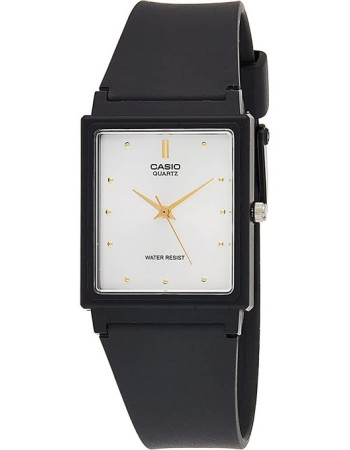Casio MQ-38-7ADF – Pour homme – Classique cadran blanc rectangulaire – Bracelet silicone
