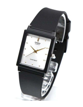 Casio MQ-38-7ADF – Pour homme – Classique cadran blanc rectangulaire – Bracelet silicone