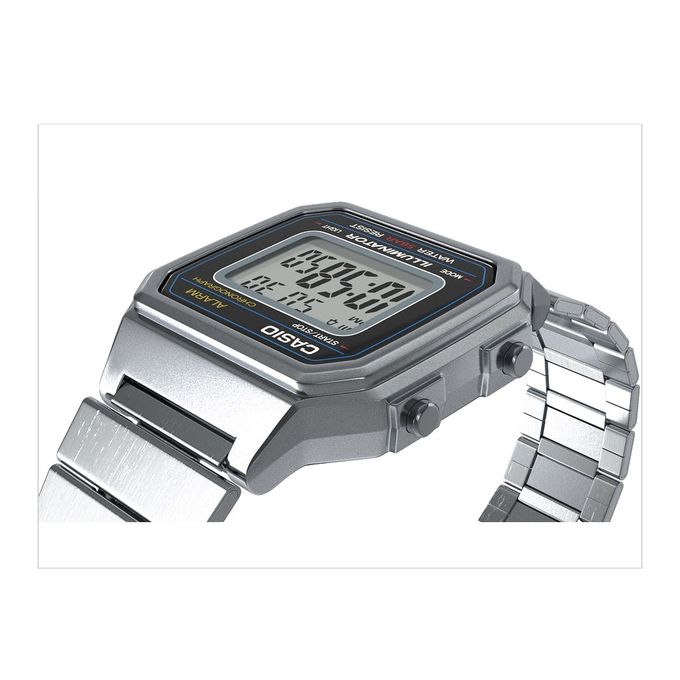 Casio – Argenté – Vintage Collection – Digitale – Alarme – B650WD-1ADF