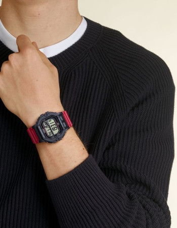 Casio – Bracelet rouge sport – Batterie longue durée – WS-1400H-4AVDF