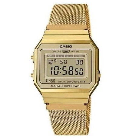 Casio A700WMG-9ADF – Doré – Super Slim – Vintage – Bracelet milanais Casio A700WMG-9ADF – Doré – Super Slim – Vintage – Bracelet milanais