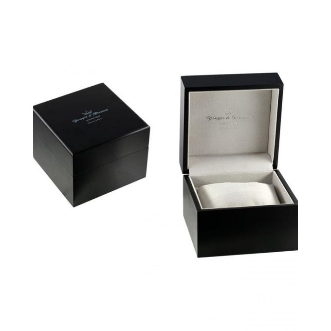 Yonger & Bresson – YBH8564/13 – Automatique – Fabriquée en France – Noir cadran noir – Bracelet cuir noir