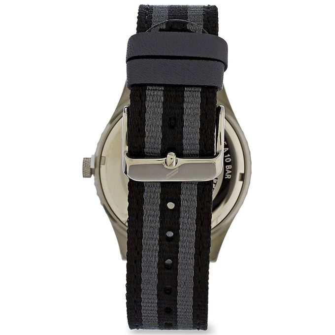 Daniel Hechter – Montre homme – DHH 002/AA – Argenté cadran noir – Bracelet nylon noir