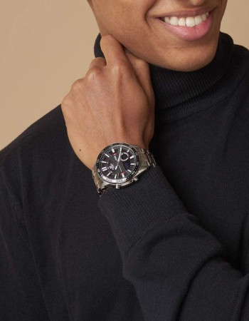 Casio – EDIFICE – Double montre Numérique/Analogique – 3 Alarmes – EFV-C100D-1BVDF