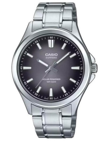 Casio – Montre pour hommes – Solaire & verre saphir inrayable – Fond noir – Tout en acier inoxydable – MTS-RS100D-1ADF Casio – Montre pour hommes – Solaire & verre saphir inrayable – Fond noir – Tout en acier inoxydable – MTS-RS100D-1ADF