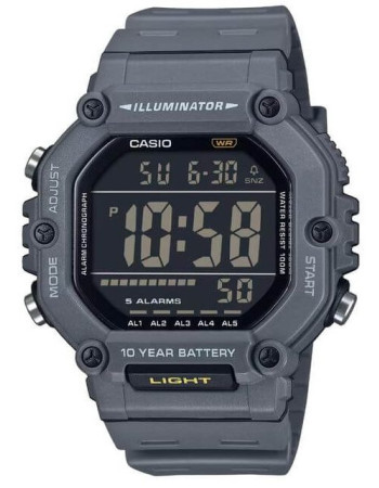 Casio – Montre sport pratique et robuste noir – Autonomie pile 10 ans – Étanche 100 m – AE-1600H-8BV