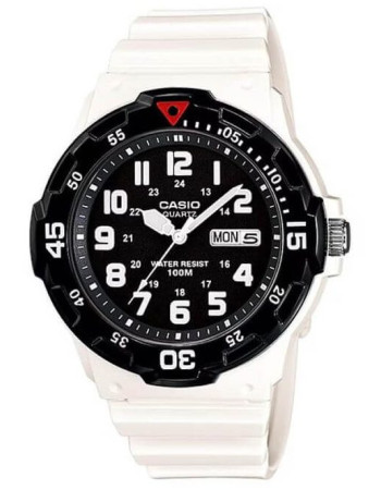Casio – Montre sport blanche avec bracelet en résine blanche – Étanche 100 m – MRW-200HC-7BV