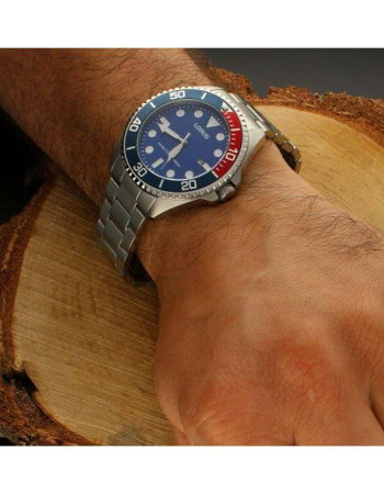 Lorus – Montre Homme modèle SPORT Argentée et Bleue – Étanche 100 m – RH941GX9