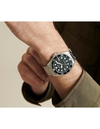 Lorus – Somptueuse montre à quartz pour hommes, cadran noir avec dateur et étanche 100 m – RH939GX9
