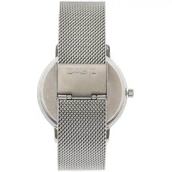 Casio – Simple, mais unique, Bracelet en mailles milanaise – Avec dateur jour/mois – Étanche – MTP-B125M-7AV