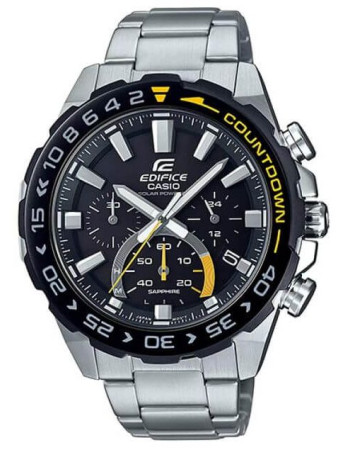 Casio – Edifice Collection pour hommes – Chronographe à énergie solaire & à cristaux de saphir anti-rayures – EFS-S550DB-1AV
