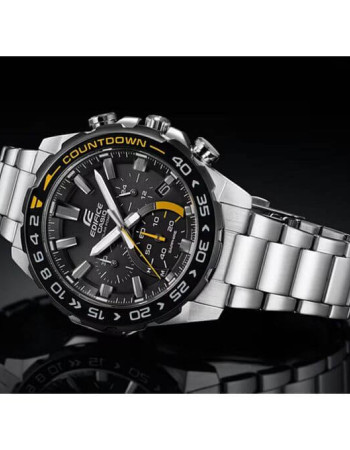 Casio – Edifice Collection pour hommes – Chronographe à énergie solaire & à cristaux de saphir anti-rayures – EFS-S550DB-1AV