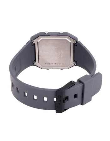 Casio – Vintage Collection en couleur Gris – Modèle carré – Bracelet en résine gris foncé – LF-20W-2A2DF