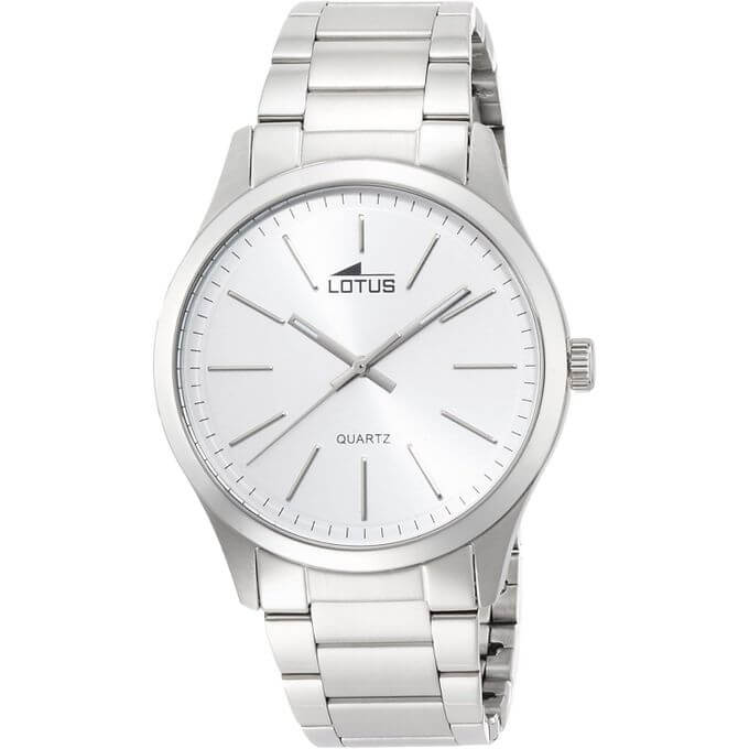 Lotus – MINIMALISTE – Classique argentée pour hommes – Tout en acier inoxydable – 15959/1