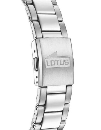 Lotus – Modèle classique en fond bleu pour hommes – Bracelet en acier inoxydable – Étanche – 15959/A