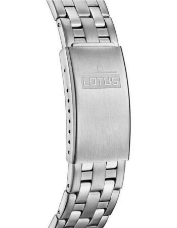 Lotus – Argentée en acier inoxydable – Chronographe pour hommes – Étanche 50 m – 18989/1