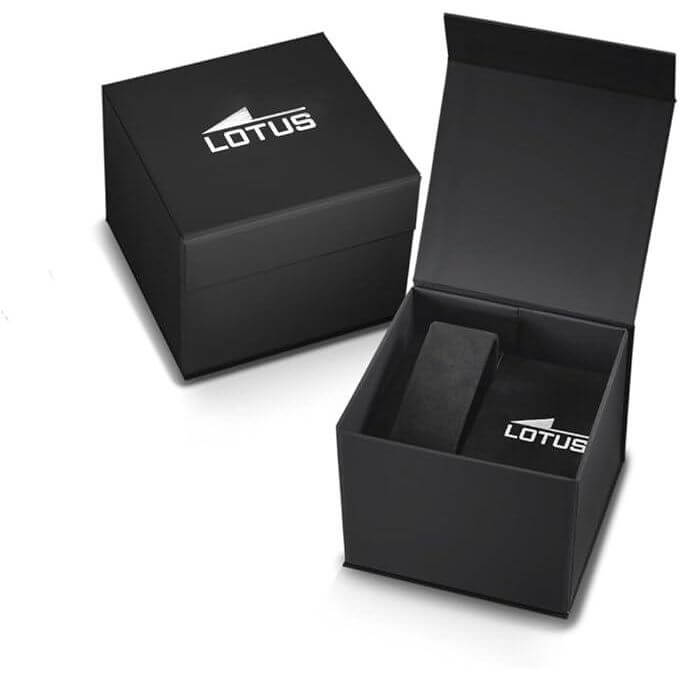 Lotus – Argentée en acier inoxydable – Chronographe pour hommes – Étanche 50 m – 18989/1
