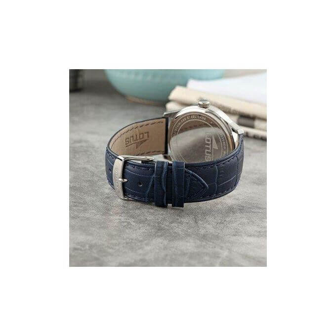 Lotus – Montre classique bleue en bracelet cuir bleu pour hommes – Diamètre 42 mm – 15961/A