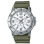 Casio – Montre en bracelet résine vert – Étanche – Argentée cadran blanc – MTP-VD300-3B