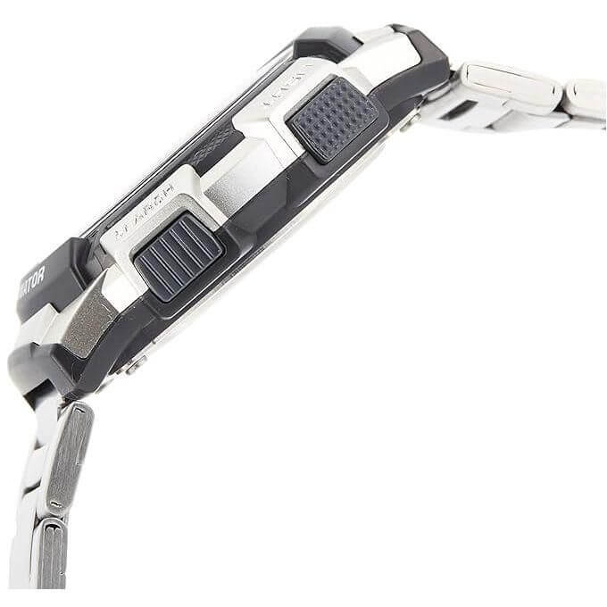 Casio – Montre digital pour hommes – Étanche 100 m – Bracelet en acier inoxydable – AE-1100WD-1AVDF