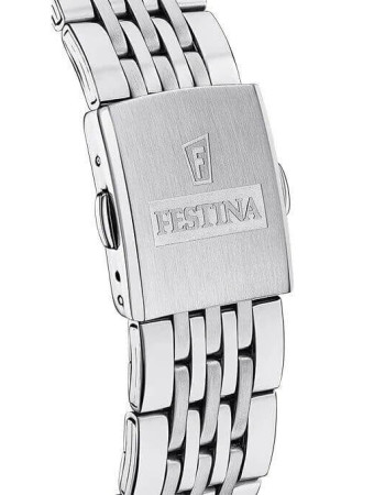 Festina – Montre fond bleu pour hommes – Chronographe – Tout en acier inoxydable – F20285/3