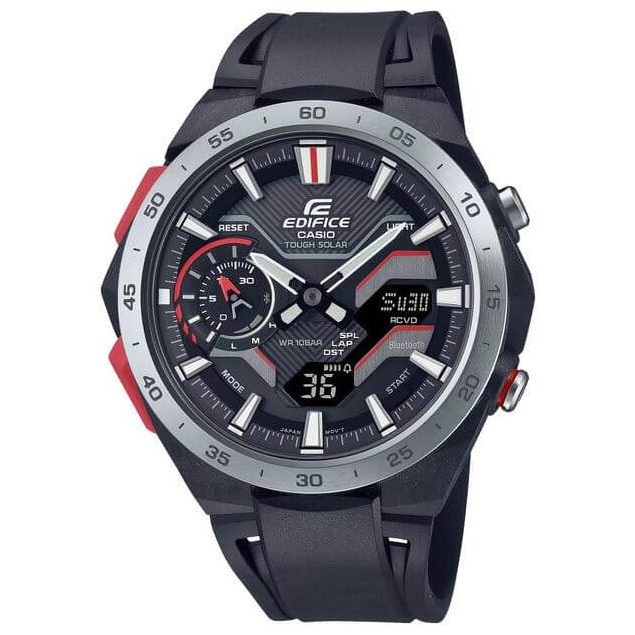 Casio Solaire – Synchronisation avec votre smartphone via Bluetooth® – Bracelet en résine noir – BCE-2200P-1A Casio Solaire – Synchronisation avec votre smartphone via Bluetooth® – Bracelet en résine noir – BCE-2200P-1A