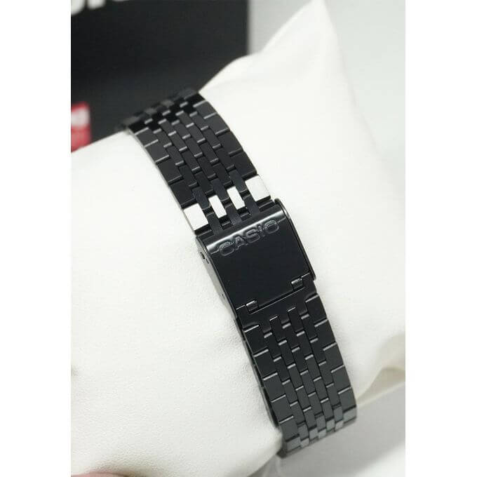 Casio – Bluetooth® pour connecter au smartphone – Vintage Collection – Noir en bracelet inoxydable – ABL-100WEGG-1B