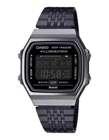 Casio – Bluetooth® pour connecter au smartphone – Vintage Collection – Noir en bracelet inoxydable – ABL-100WEGG-1B