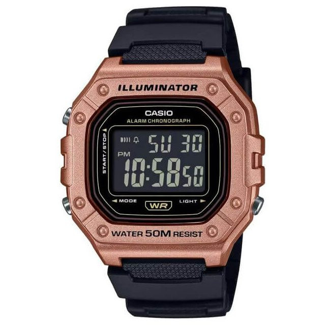 Casio – Montre classique pour hommes – Dotée d’un cadran sophistiqué, inspiré du marbre Noir – MTP-VT01LM-1A