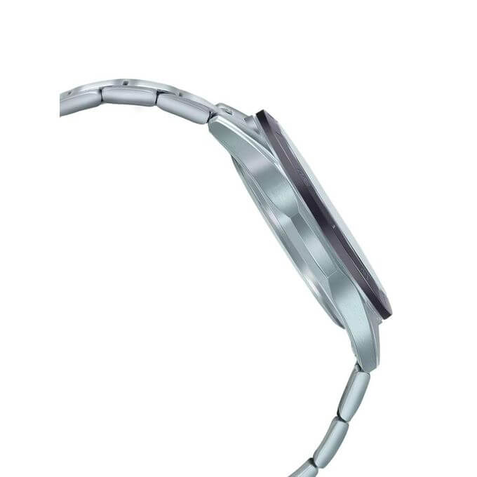 Casio – Ultra-mince, sportif et solaire – Cristal de saphir résistant aux rayures – Tout en acier inoxydable – EFS-S610DB-1AV