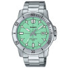 Casio – Montre fond vert-turquoise pour hommes – avec dateur – étanche 50 m – MTP-VD01D-3E1V