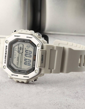 Lunette métallique – étanche jusqu'à 100 m, autonomie batterie de 10 ans – blanche – MWD-110H-8AV