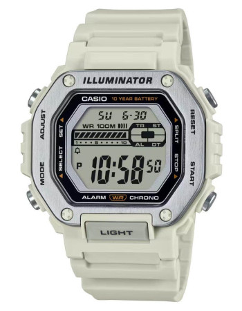 Lunette métallique – étanche jusqu'à 100 m, autonomie batterie de 10 ans – blanche – MWD-110H-8AV