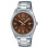 Casio – Montre classique pour hommes – Fond marron avec dateur – Étanche 50 m – MTP-1302DD-5AV