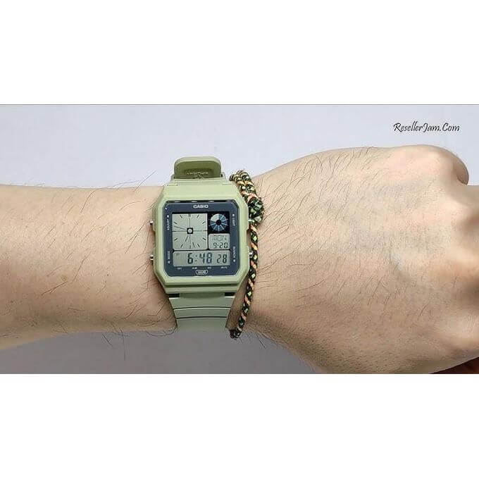 Casio – Montre qui s’adapte à tous les poignets – vert – Étanche – alarme – LF-20W-3ADF