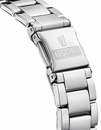 Festina – Montre pour homme cadran bleu – Verre minéral doté d’une loupe sur dateur – Étanchéité 50 m – F20683/4