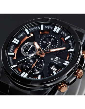 Casio – Conception dynamique et puissante, Chronographe et dateur, Étanche 10 BAR – EFR-544BK-1A9V