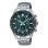 Casio – Montre luxueuse au cadran vert pour hommes – Étanche 10 BAR – Tout en inoxydable – EFR-574DB-3AV