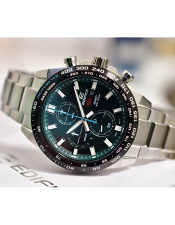Casio – Montre luxueuse au cadran vert pour hommes – Étanche 10 BAR – Tout en inoxydable – EFR-574DB-3AV Casio – Montre luxueuse au cadran vert pour hommes – Étanche 10 BAR – Tout en inoxydable – EFR-574DB-3AV