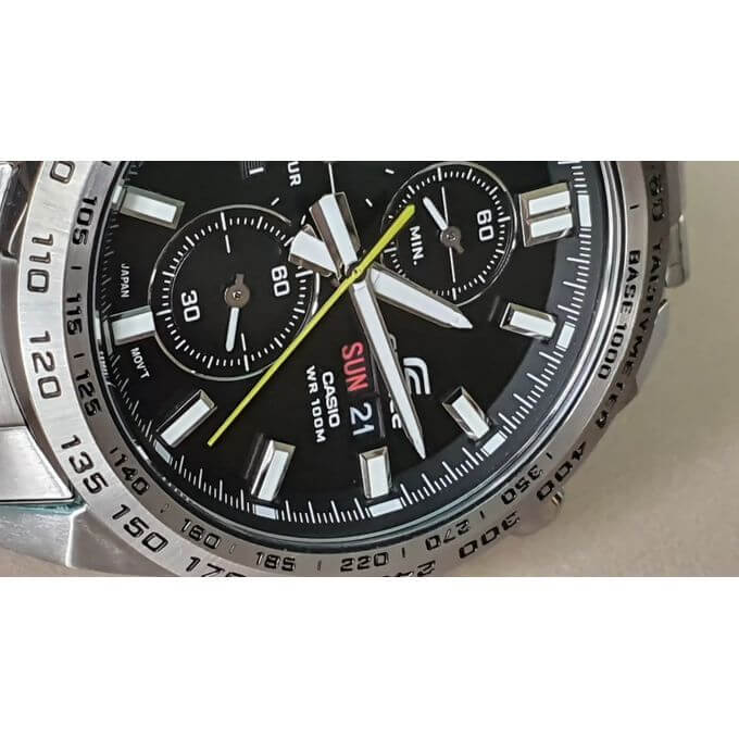 Casio – Diamètre boîtier 42,3 mm, Cadran noir, Edifice Collection, Étanche 100 m, Chronographe – EFR-574D-1AV