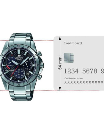 Casio – Edifice à énergie solaire innovante, Cadran en fibre de carbone. Chronographe – EQS-930DB-1AV