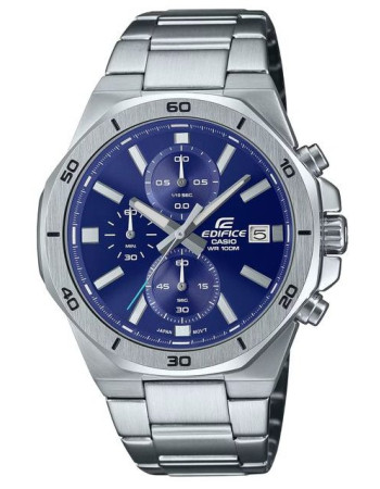 Casio – Montre pour hommes, avec un fond bleu, équipée d’un chronographe et d’un dateur – EFV-640D-2AV Casio – Montre pour hommes, avec un fond bleu, équipée d’un chronographe et d’un dateur – EFV-640D-2AV