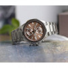Casio – Cadran marron – Chronographe pour homme – Tout en acier inoxydable – EFV-640D-5AV