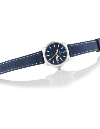 Festina – Montre pour homme en bracelet cuir bleu et fond bleu avec dateur – F20358/3