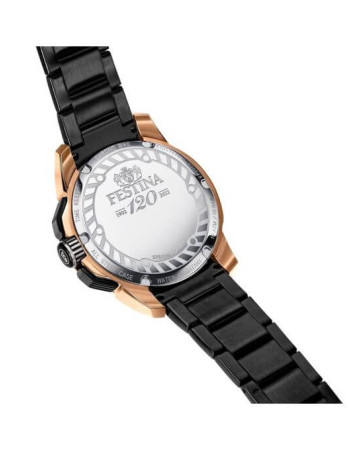 Festina – SPÉCIAL ÉDITIONS – Noir en acier noir et livrée avec deuxième bracelet en résine – F20645/1