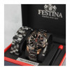Festina – SPÉCIAL ÉDITIONS – Noir en acier noir et livrée avec deuxième bracelet en résine – F20645/1
