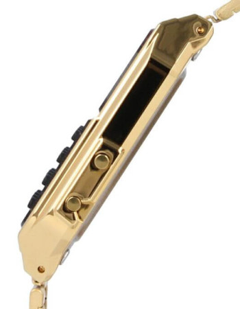 Casio – Montre vintage calculatrice en doré – Style des années 80 – Bracelet en acier – CA-500WEG-1A