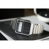Casio – Montre calculatrice vintage collection – 8 digits – Bracelet en acier argenté – CA-500WE-1A